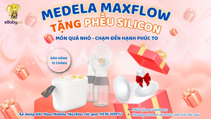 Mua máy hút sữa Medela Maxflow tặng phễu Silicon Mua máy hút sữa Medela Maxflow tặng phễu Silicon