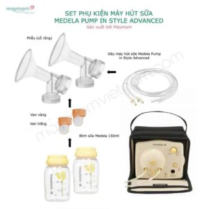 phụ kiện máy hút sữa medela pump maymom